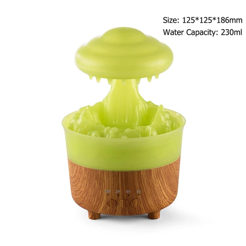 2023 Rain Cloud Night Light Humidifier with Raining Water Drop Sound and 7 Color Led Light Essential Oil Diffuser Aromatherapy