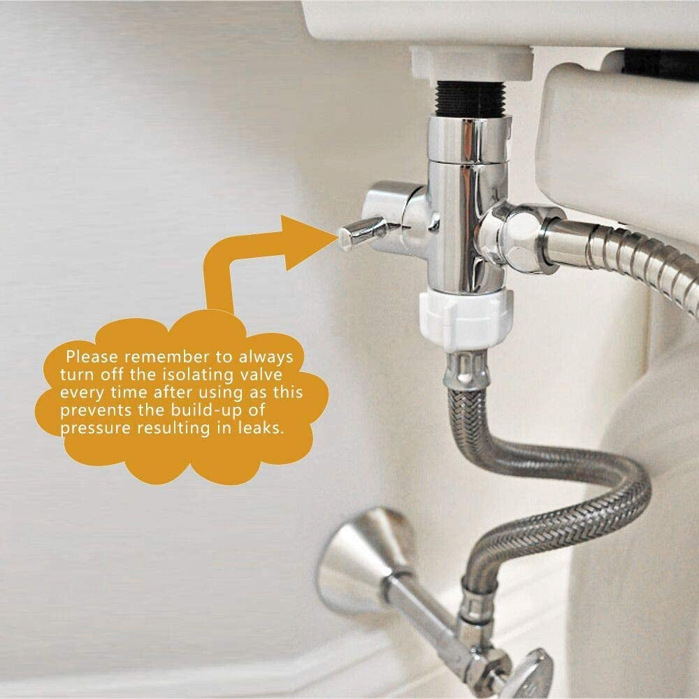 Handheld Bidet Sprayer for Toilet, Baby Cloth Diaper Sprayer Bidet for Toilet Stainless Steel Brushed Nickel Bathroom Hand Held Shattaf Shower Wall&Toilet Mount (Bidet Sprayer Head Only)