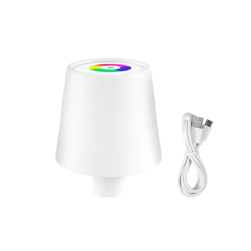 Portable Dimmable Wine Bottle Lamp Touch Wireless Desk Lamps 4000Mah Rechargeable LED Table Lamp RGB Atmosphere Night Lights Bar
