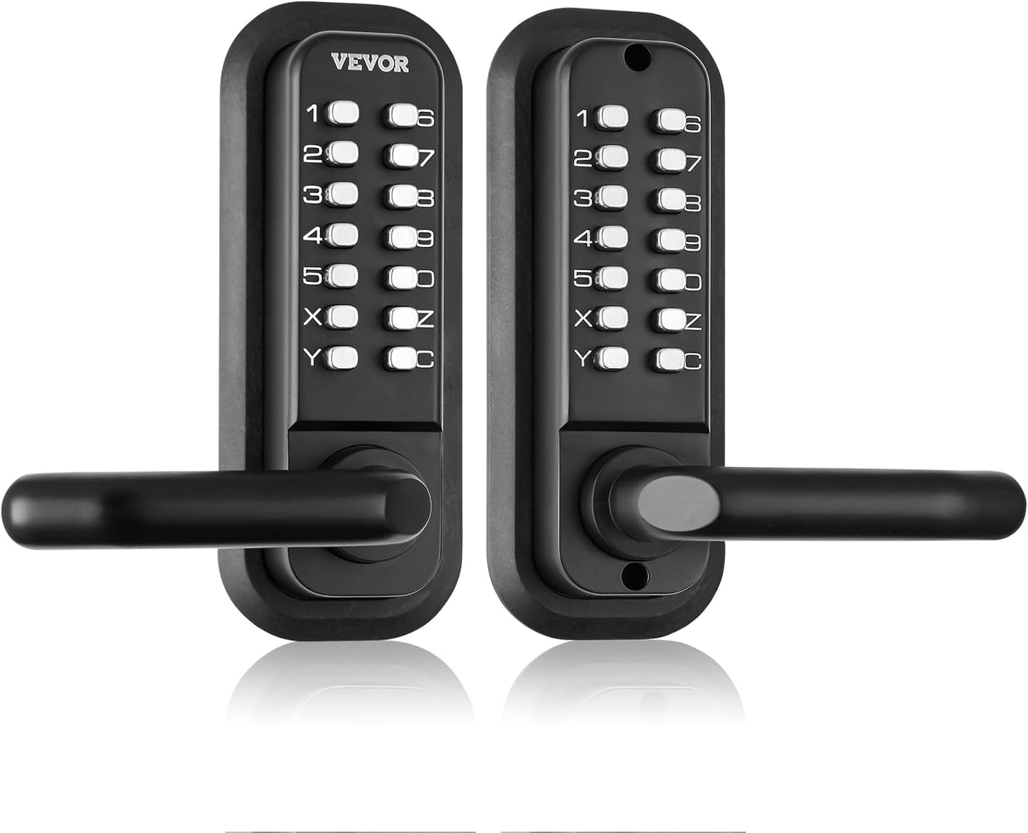 VEVOR Smart Lock, 5-In-1 Smart Door Knob, Fingerprint Deadbolt with App Control, Keyless Entry Door Lock with Independent Handle, Bluetooth Smart Lock, Biometric Door Lock, Keypad Digital Door Lock
