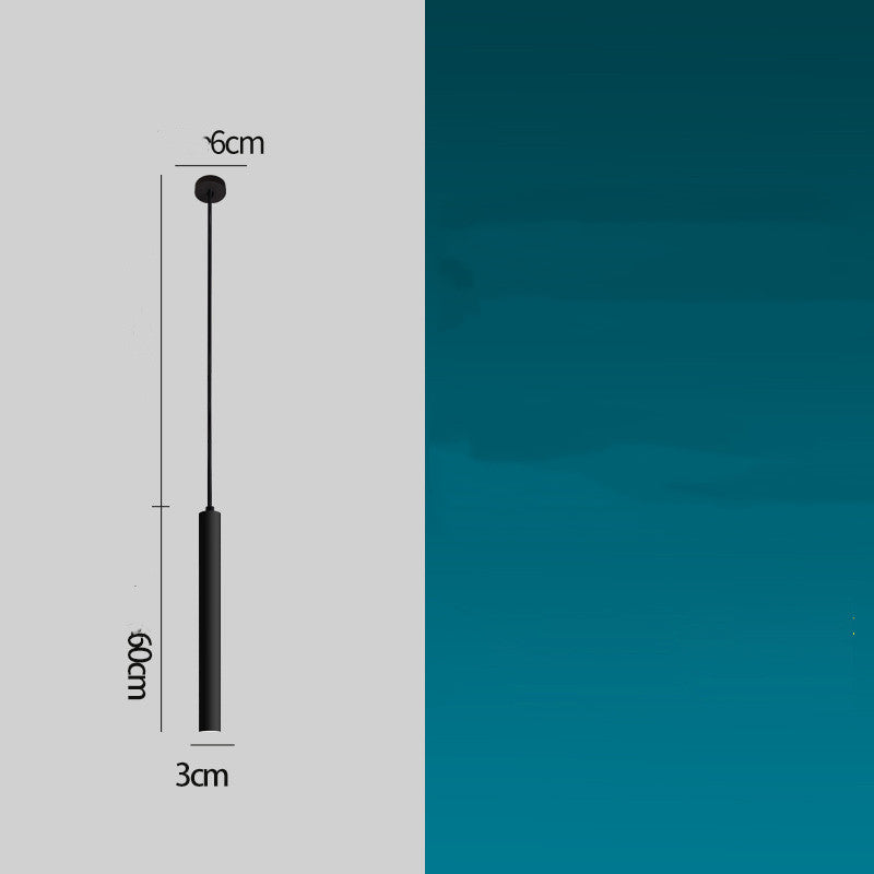 Fashion LED Bar Pendant Lamp Long Cylindrical