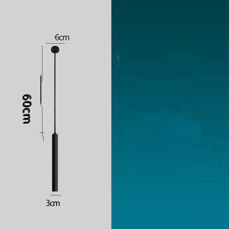 Fashion LED Bar Pendant Lamp Long Cylindrical