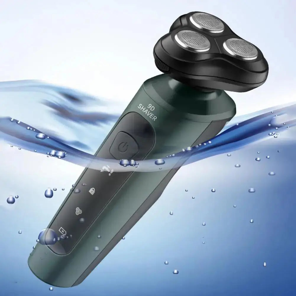 Waterproof 4 In 1 Rechargeable Electric Rotary Shaver And Trimmer Razor For Wet & Dry Shaving