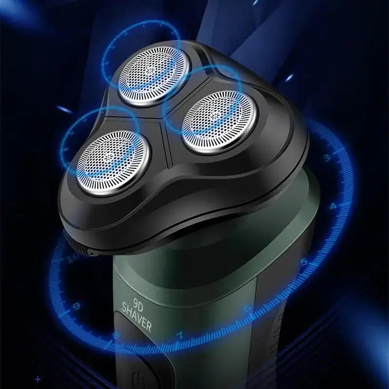 Waterproof 4 In 1 Rechargeable Electric Rotary Shaver And Trimmer Razor For Wet & Dry Shaving