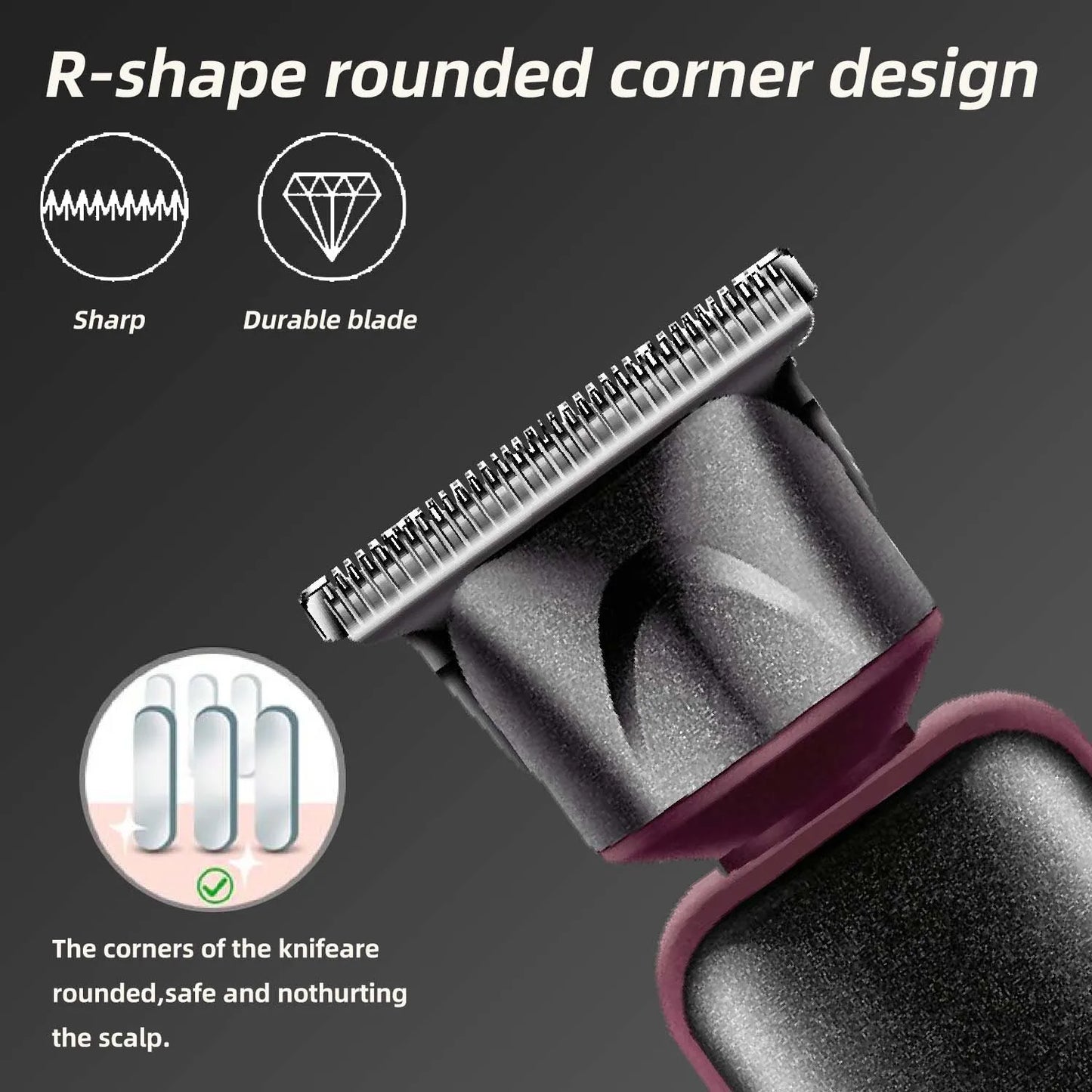 3 in 1 USB Rechargeable Cordless Professional Electric Nose Hair Clipper for Men