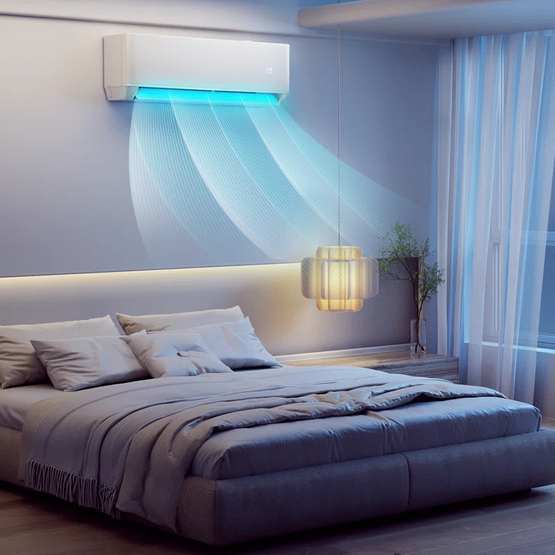 24000 BTU Ductless Mini Split Air Conditioner/Heating System 1500Sq.Ft Heat Pump