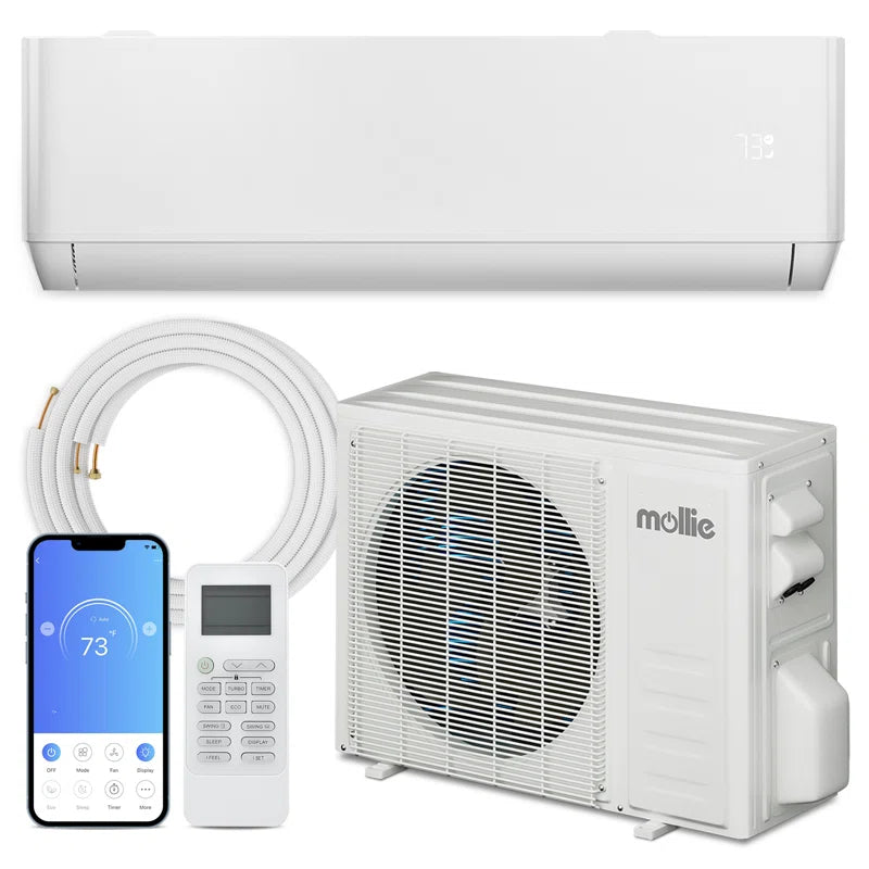 24000 BTU Ductless Mini Split Air Conditioner/Heating System 1500Sq.Ft Heat Pump