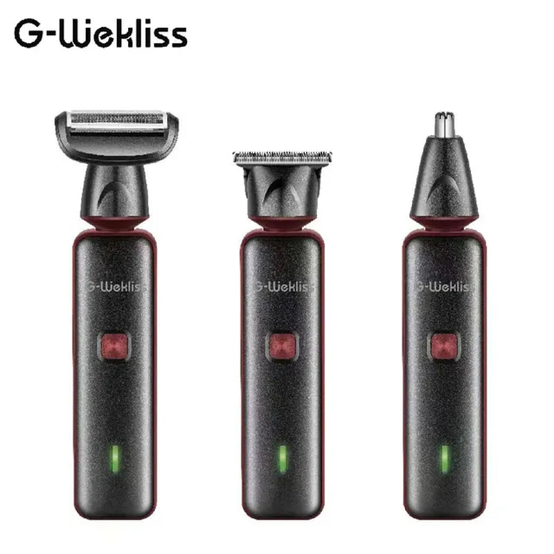 3 in 1 USB Rechargeable Cordless Professional Electric Nose Hair Clipper for Men