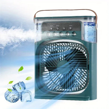 New Mini Portable Air Conditioner Fan Household Small Air Cooler Humidifier Hydrocooling Fans Portable Fans Adjustment 3 Speed