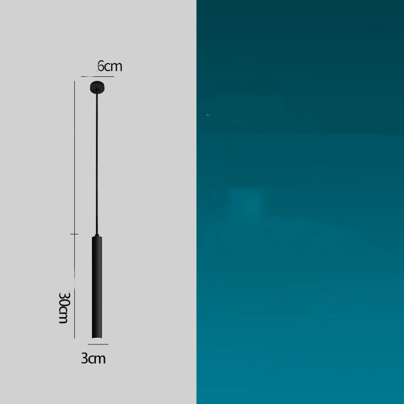 Fashion LED Bar Pendant Lamp Long Cylindrical