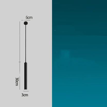 Fashion LED Bar Pendant Lamp Long Cylindrical
