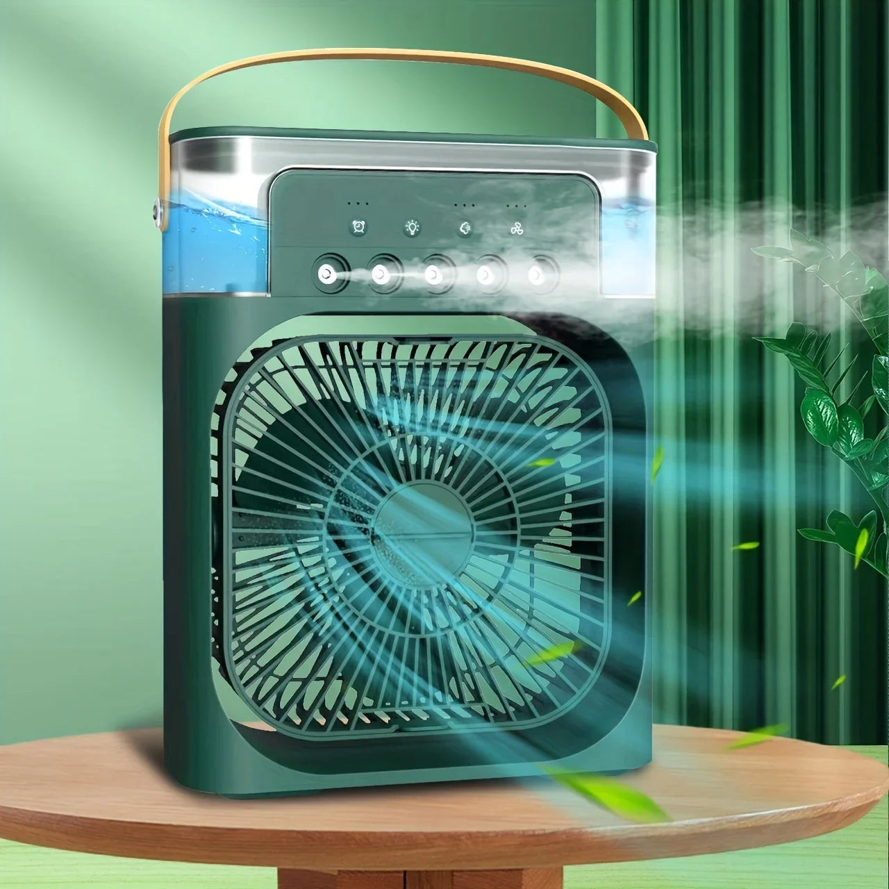 New Mini Portable Air Conditioner Fan Household Small Air Cooler Humidifier Hydrocooling Fans Portable Fans Adjustment 3 Speed