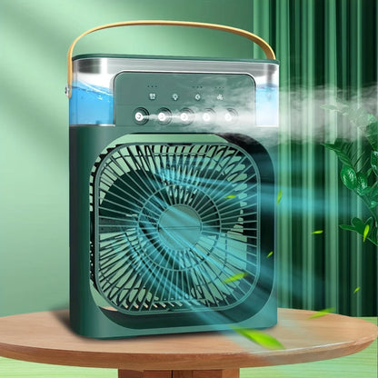New Mini Portable Air Conditioner Fan Household Small Air Cooler Humidifier Hydrocooling Fans Portable Fans Adjustment 3 Speed