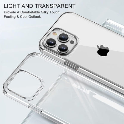 Shockproof Compatible with Iphone 13 Pro Case - Drop Protection Transparent Slim Fit Designed for Iphone 13 Pro Phone Case Anti-Scratch Clear Phone Cases 6.1 Inch (Clear)